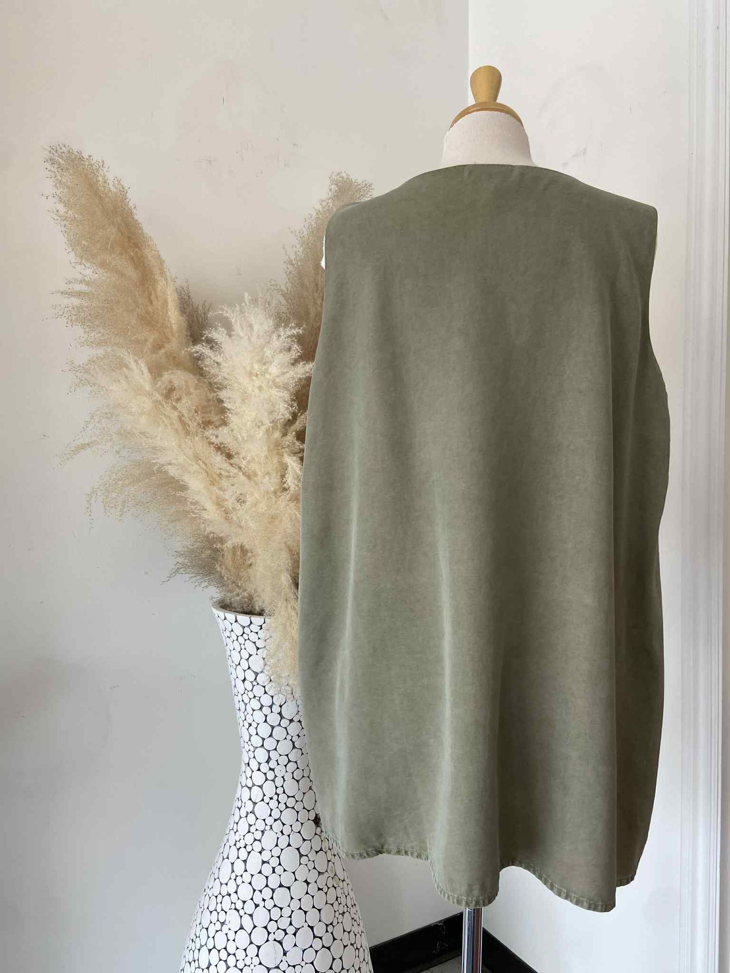 Halley Flowy Tank ~ Faded Fennel