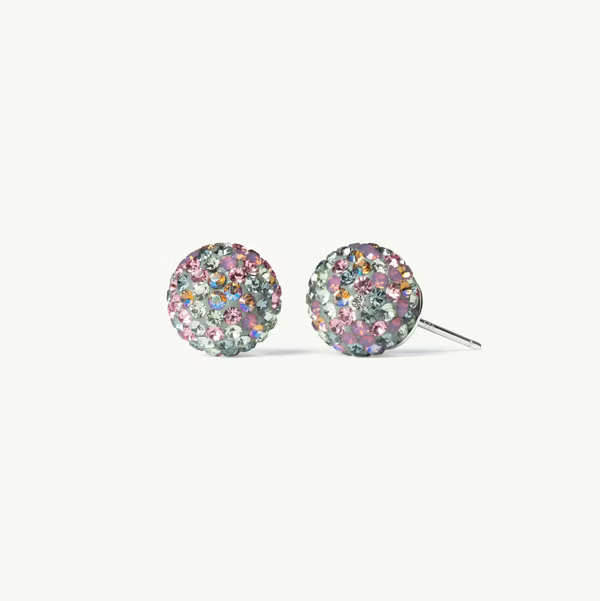 Abalone Sparkle Ball Stud Earrings