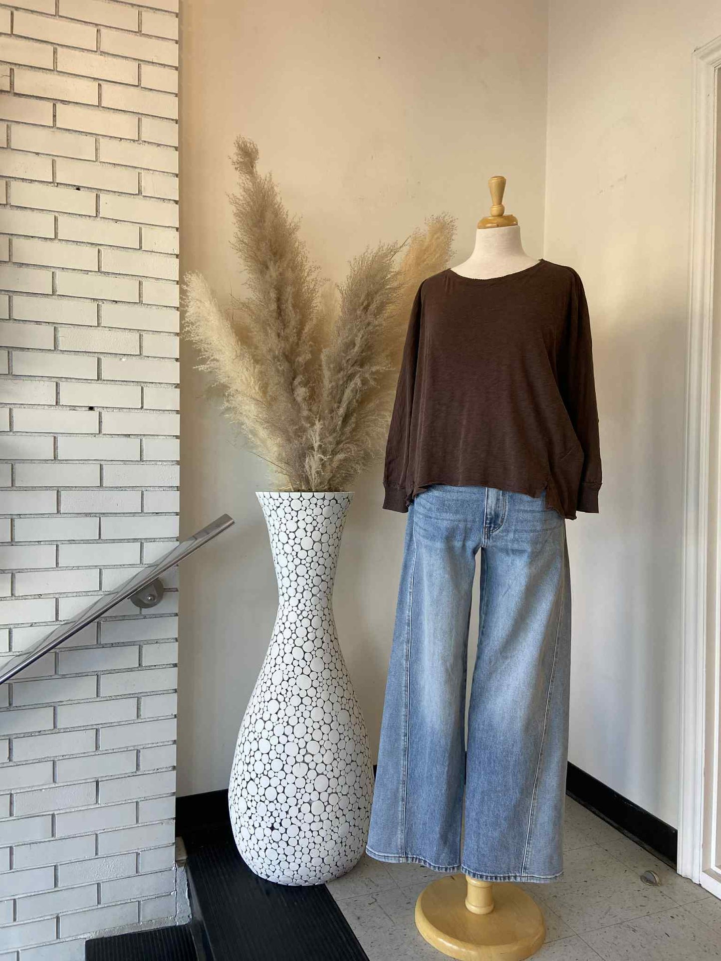 Dani Dolman Top ~ Coffee Bean
