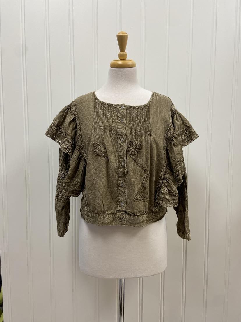 Roxie Crop Shirt ~ Earth