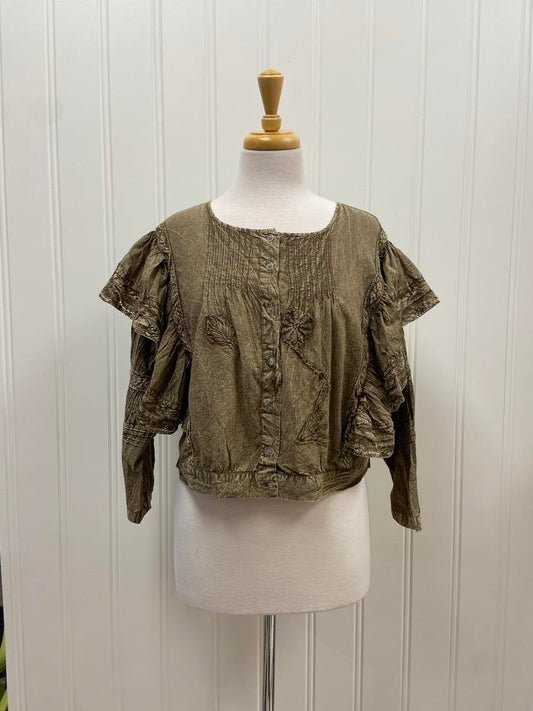 Roxie Crop Shirt ~ Earth