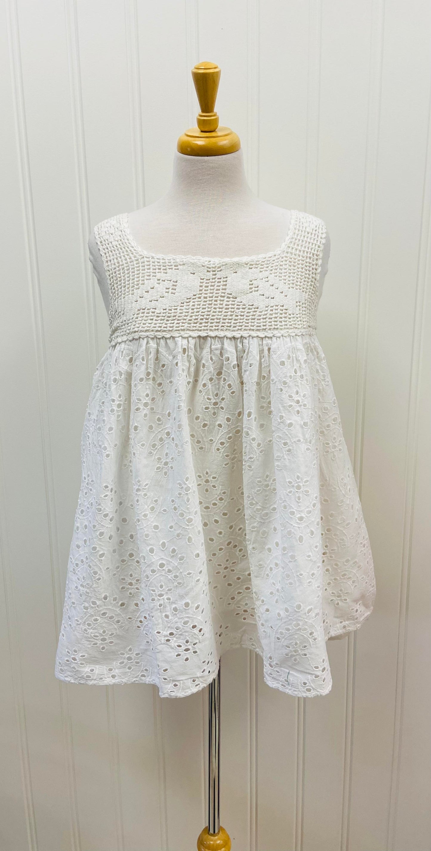 Emma Flowy Tank ~ White