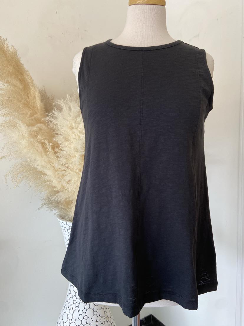 Rhona Seamed Tank ~ Black