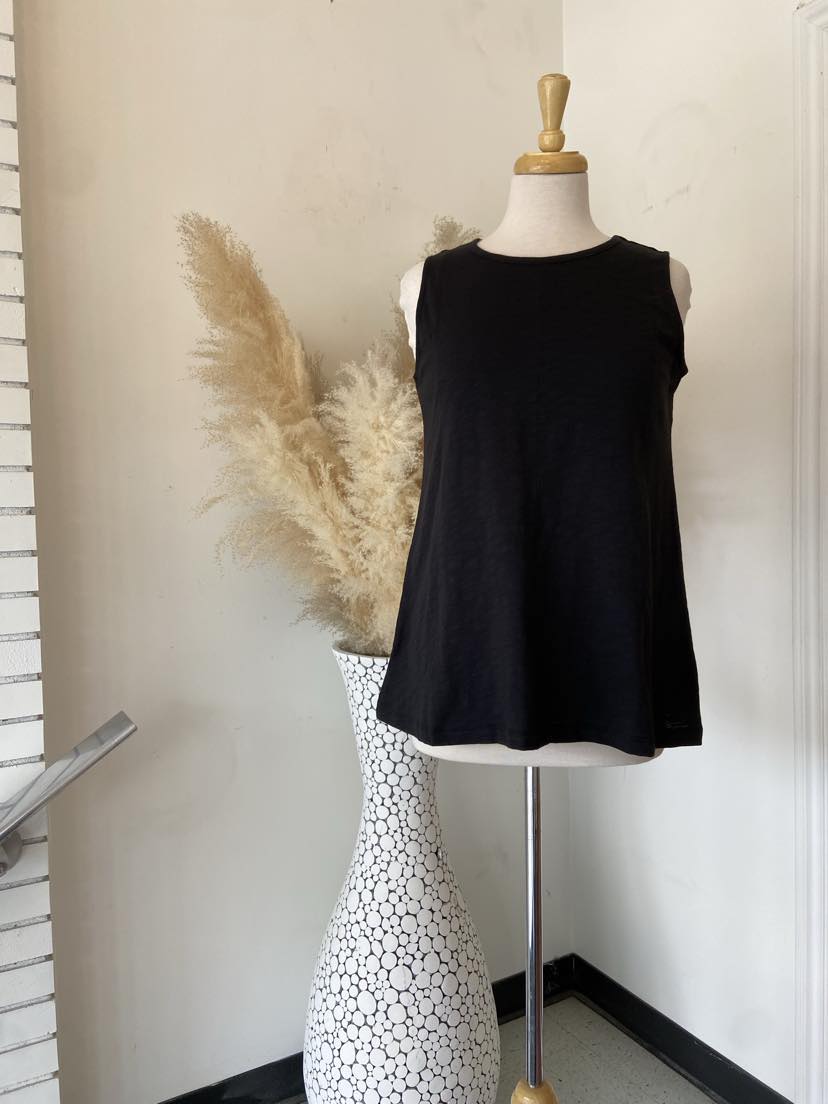 Rhona Seamed Tank ~ Black