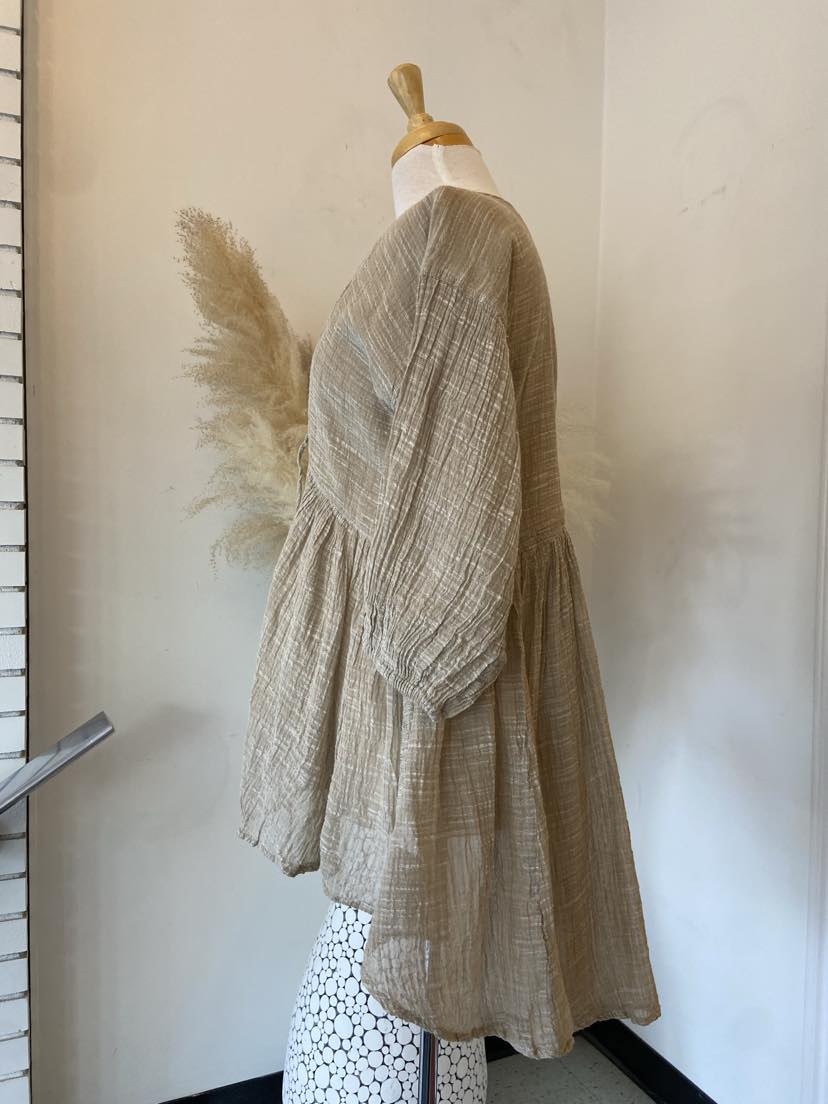 Aleeta Tie Cover Up ~ Natural