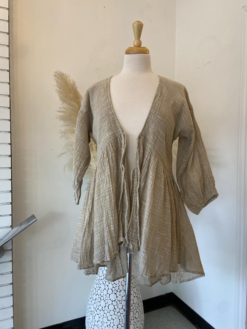 Aleeta Tie Cover Up ~ Natural