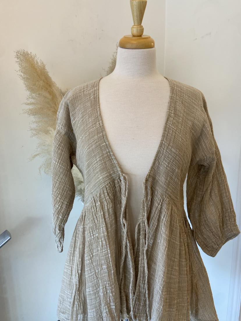 Aleeta Tie Cover Up ~ Natural