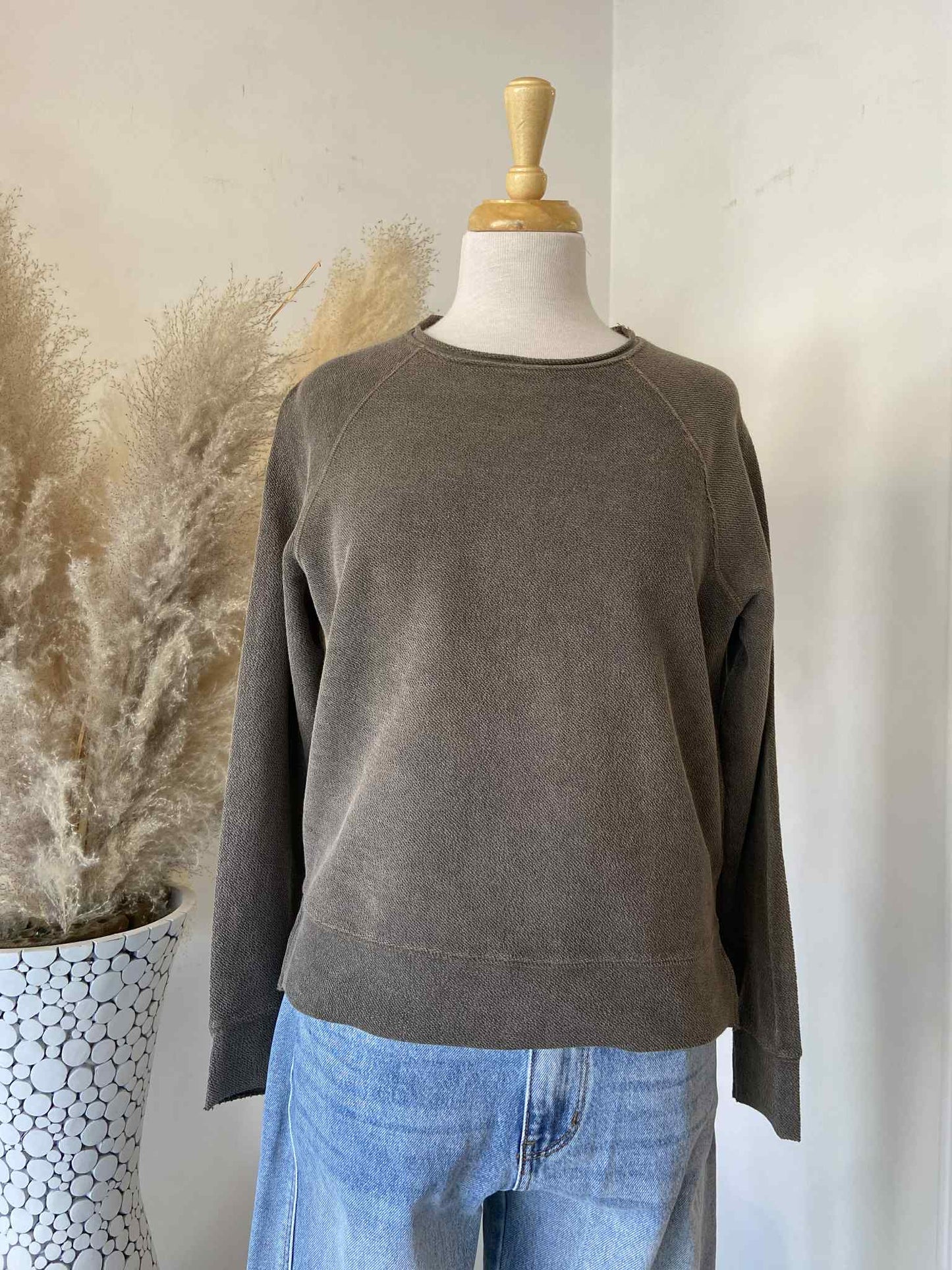 Harley Raglan Top ~ Hunter Green