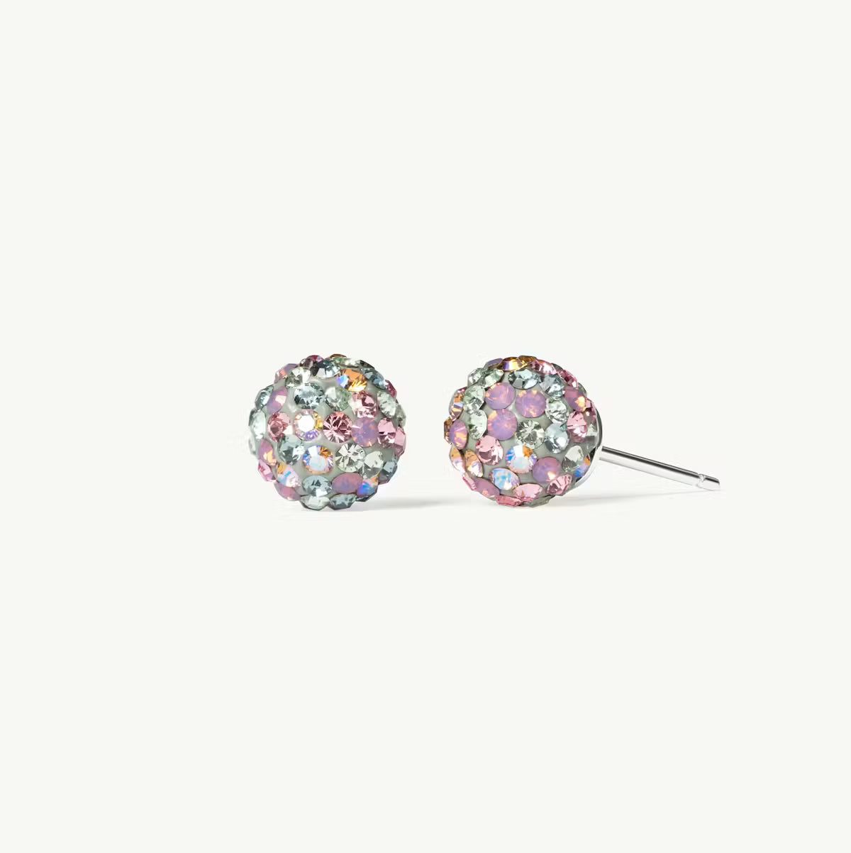 Abalone Sparkle Ball Stud Earrings