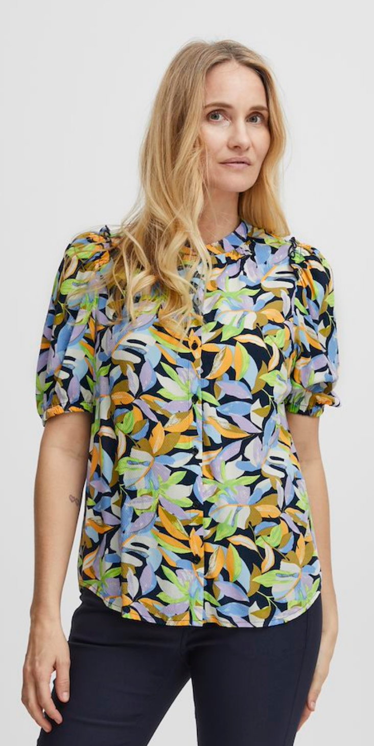 Kami Blouse - Blazing Orange Mix