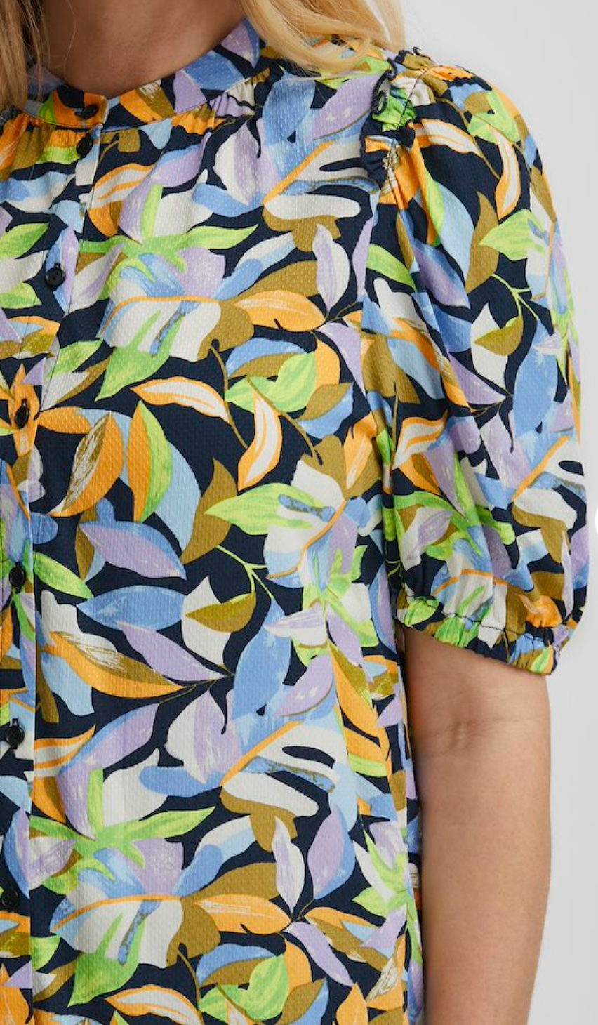 Kami Blouse - Blazing Orange Mix