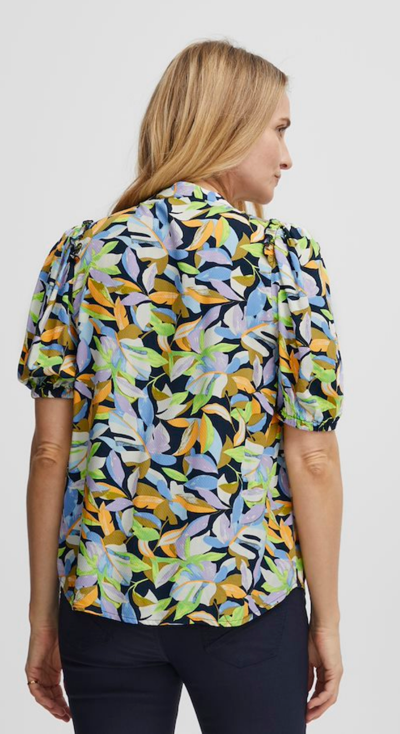 Kami Blouse - Blazing Orange Mix