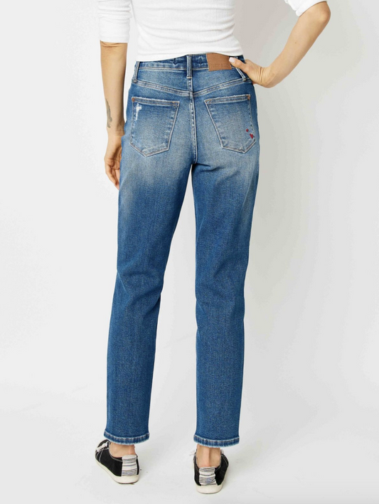 Queen of Hearts Relaxed Fit Jean { Reg }