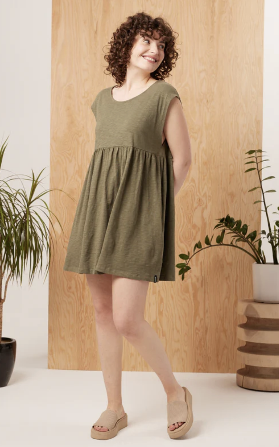 **Best Seller** Misty Dress ~ Army