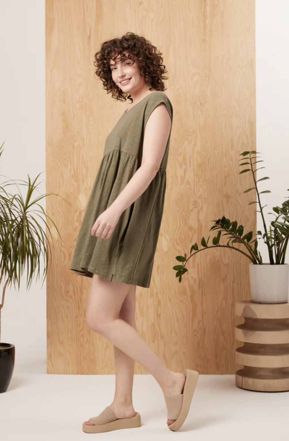 **Best Seller** Misty Dress ~ Army