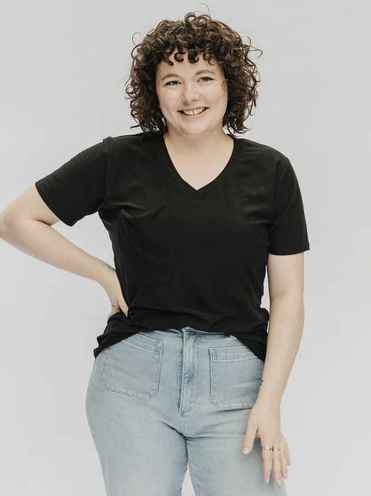 Blondie Wave Tee ~ Black