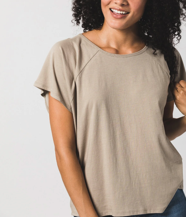 WEasy Raglan Crew ~ Oatmeal