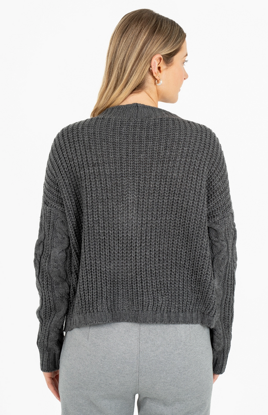 Sierra Cropped Cardi ~ Black