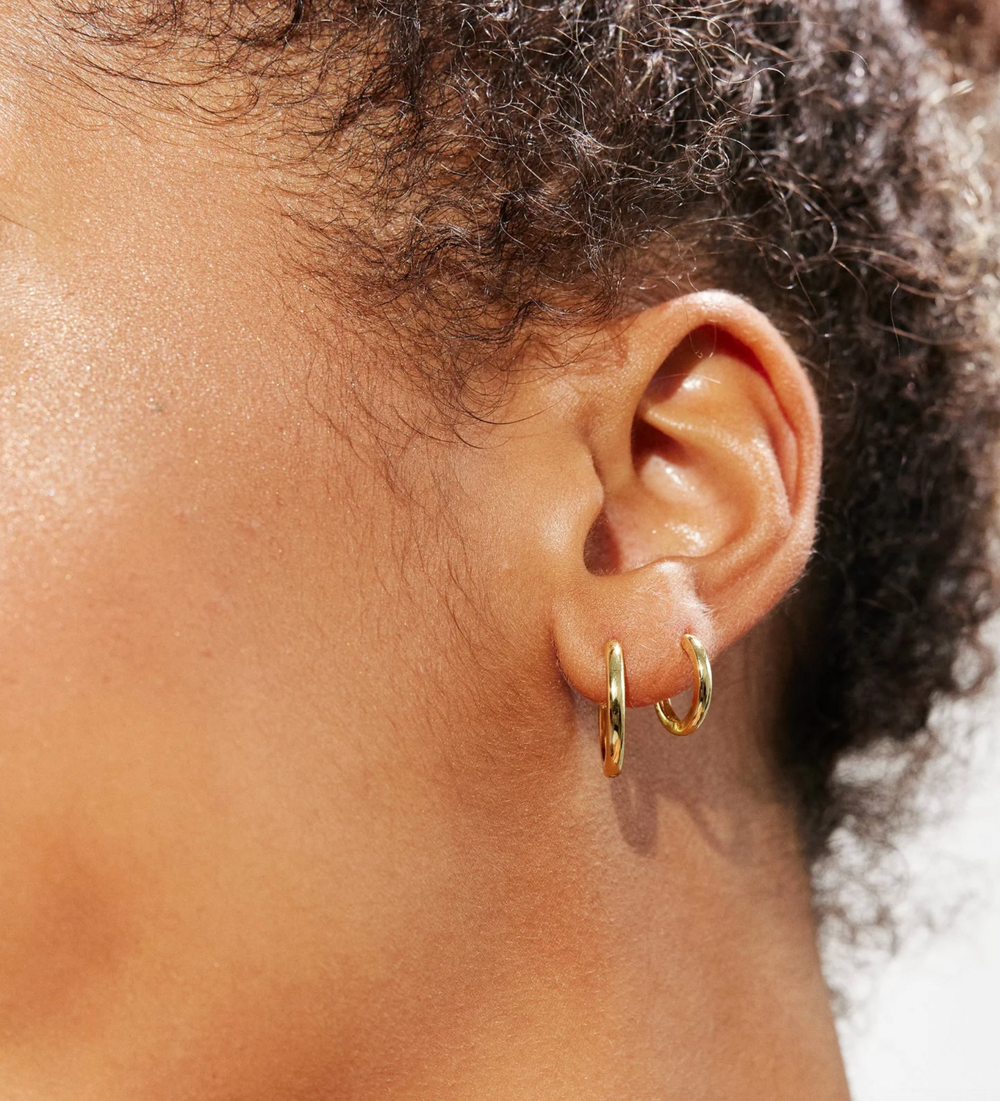 Gold Hoop Earrings - Mini