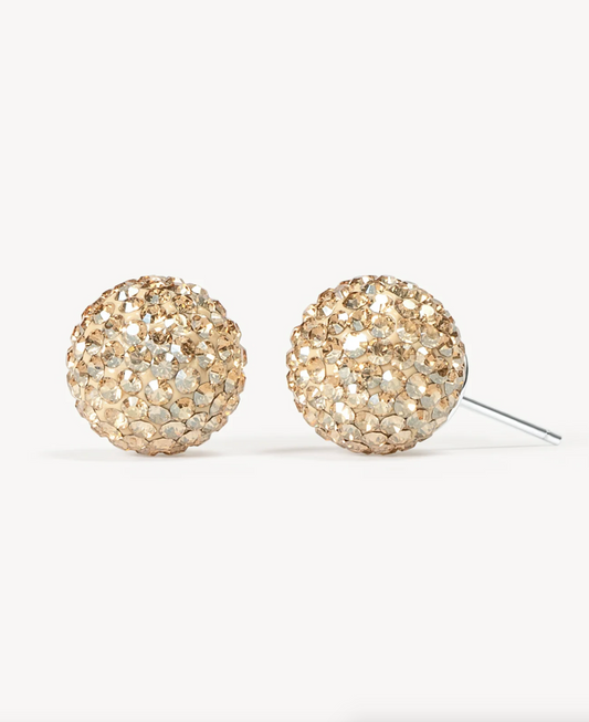 Soft Gold Sparkle Ball™ Stud Earrings