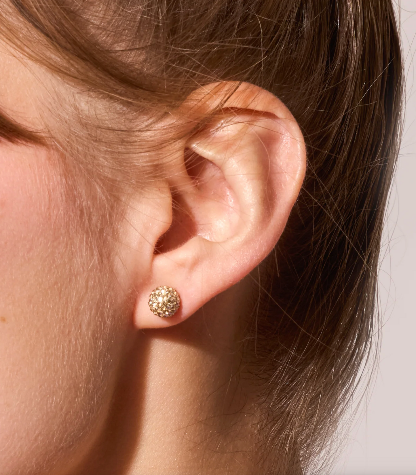 Soft Gold Sparkle Ball™ Stud Earrings