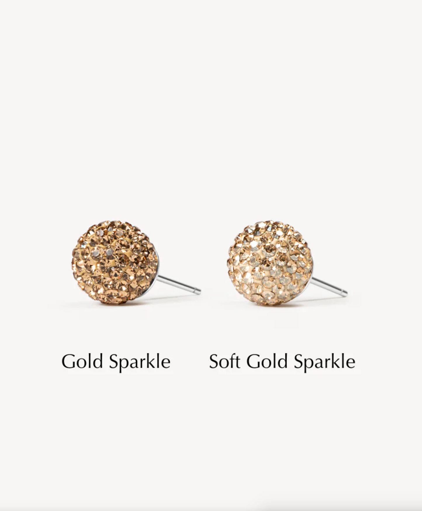 Soft Gold Sparkle Ball™ Stud Earrings