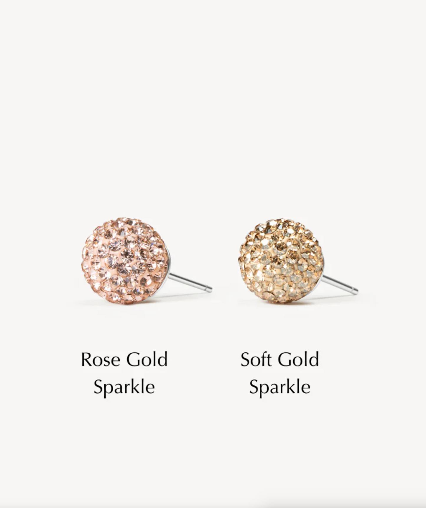 Soft Gold Sparkle Ball™ Stud Earrings