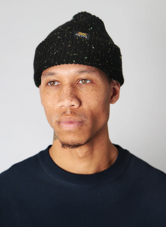 Trail Toque ~ Black Rainbow Speckle ~ One Size