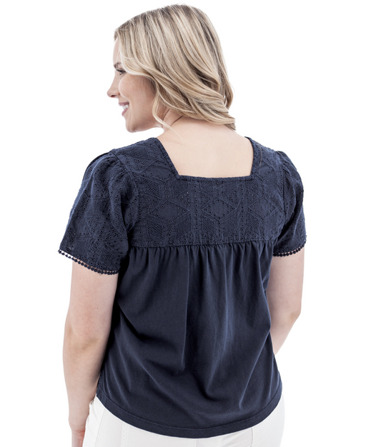 Shelle Short Sleeve ~ Sky Captain