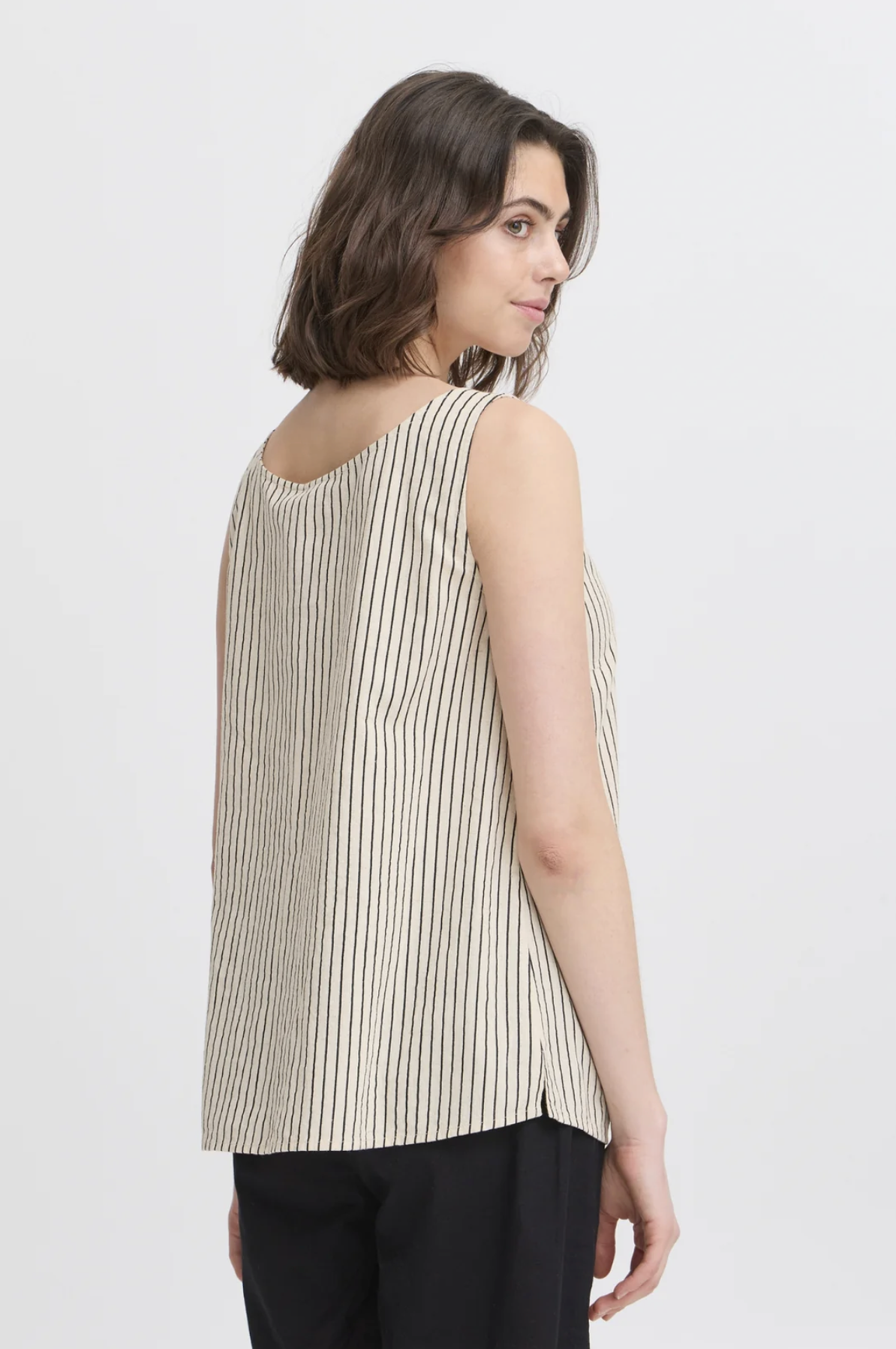 Maddy Tank ~ Black Stripe