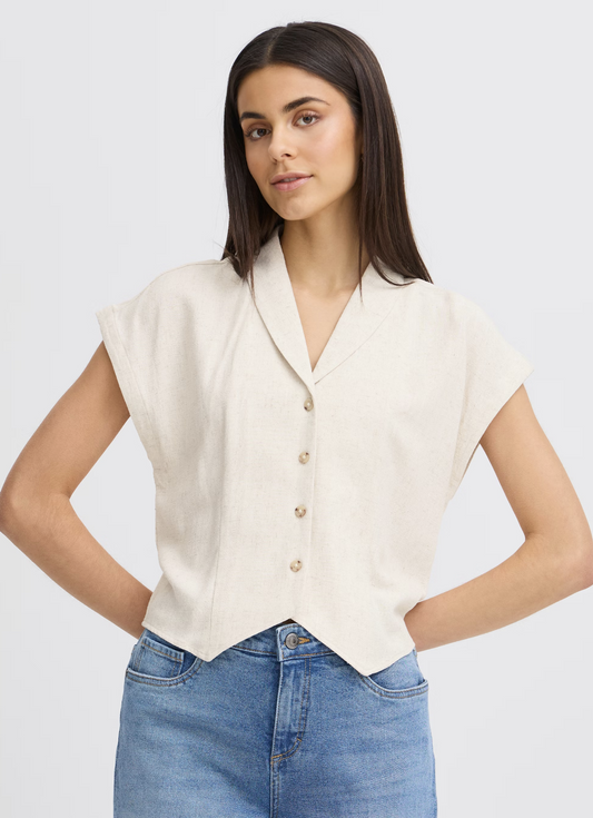 Ratel Shirt Vest ~ Cream