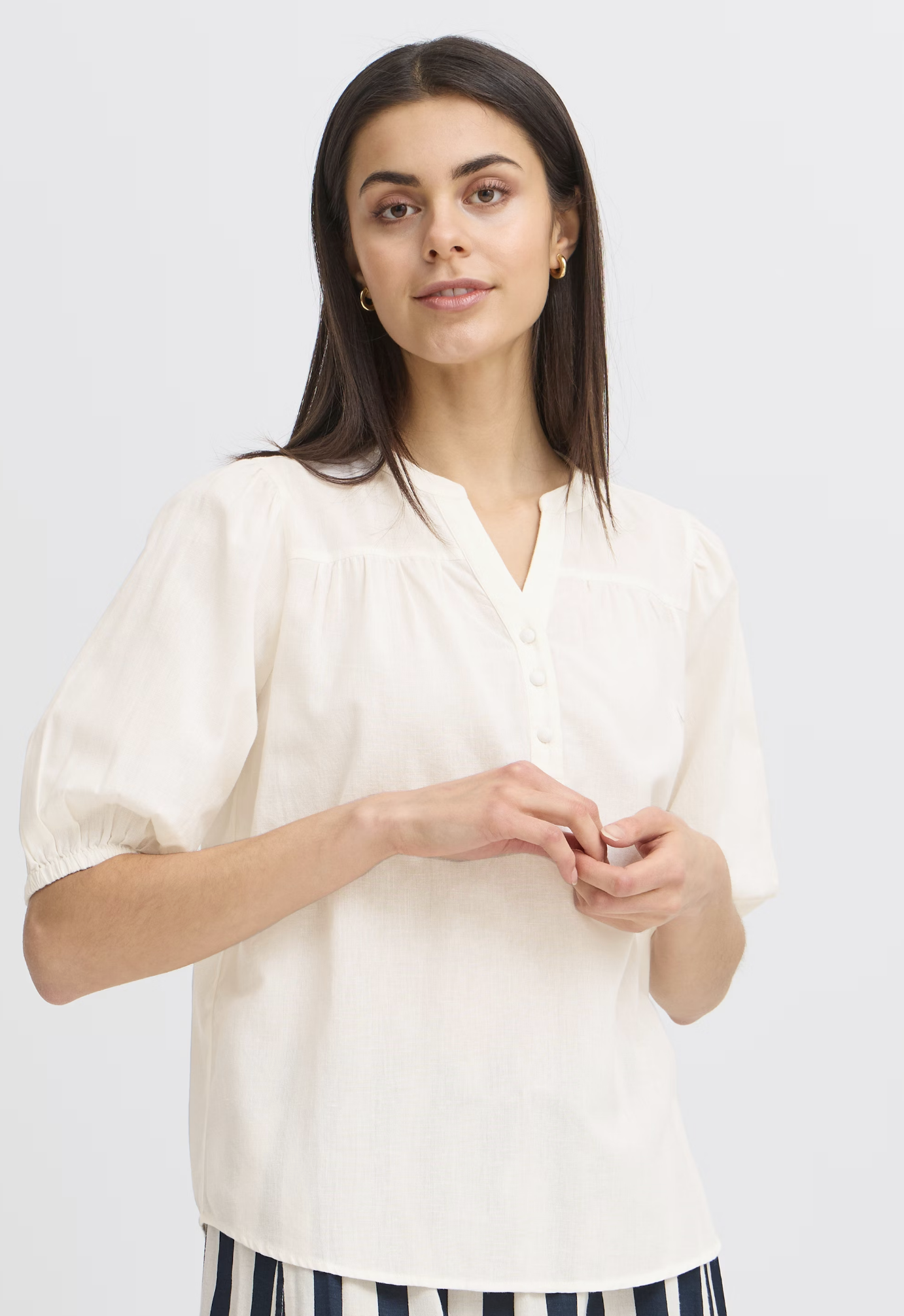 Maddy Blouse ~ Cream