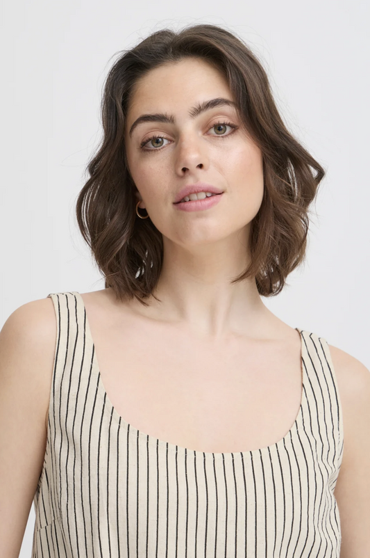 Maddy Tank ~ Black Stripe