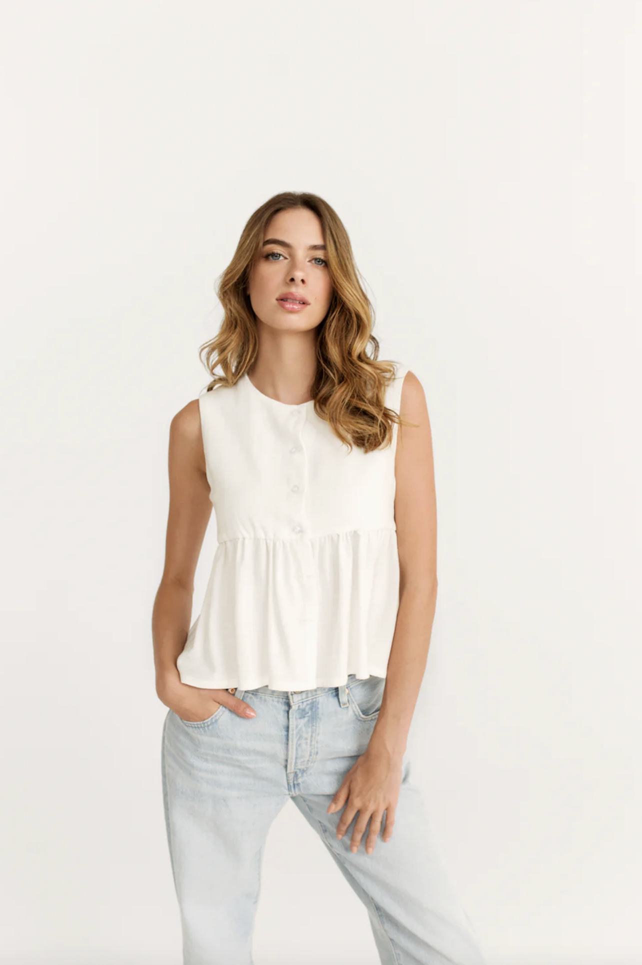 Leanne Blouse ~ Off White