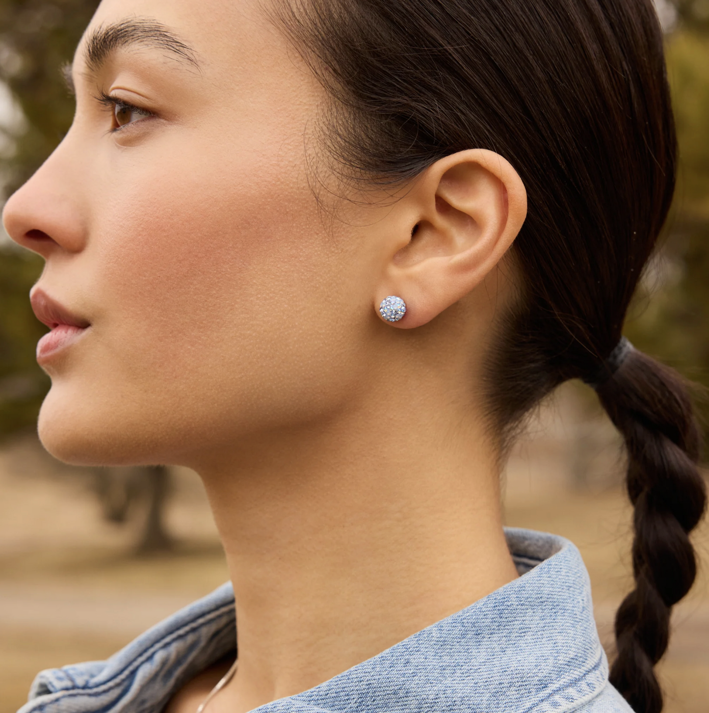 Denim Sparkle Ball™ Earrings