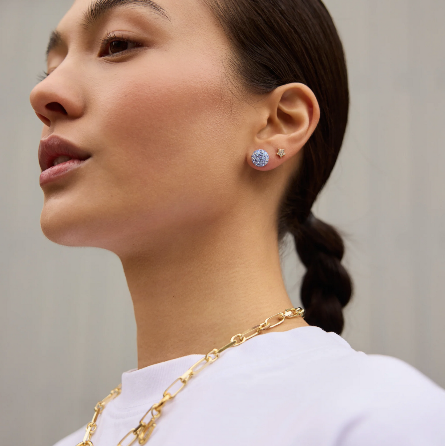 Denim Sparkle Ball™ Earrings