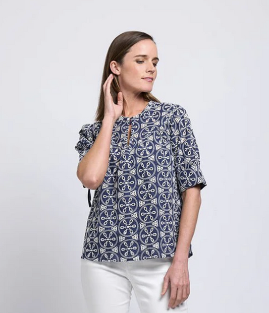 Heartstrings Top ~ Navy