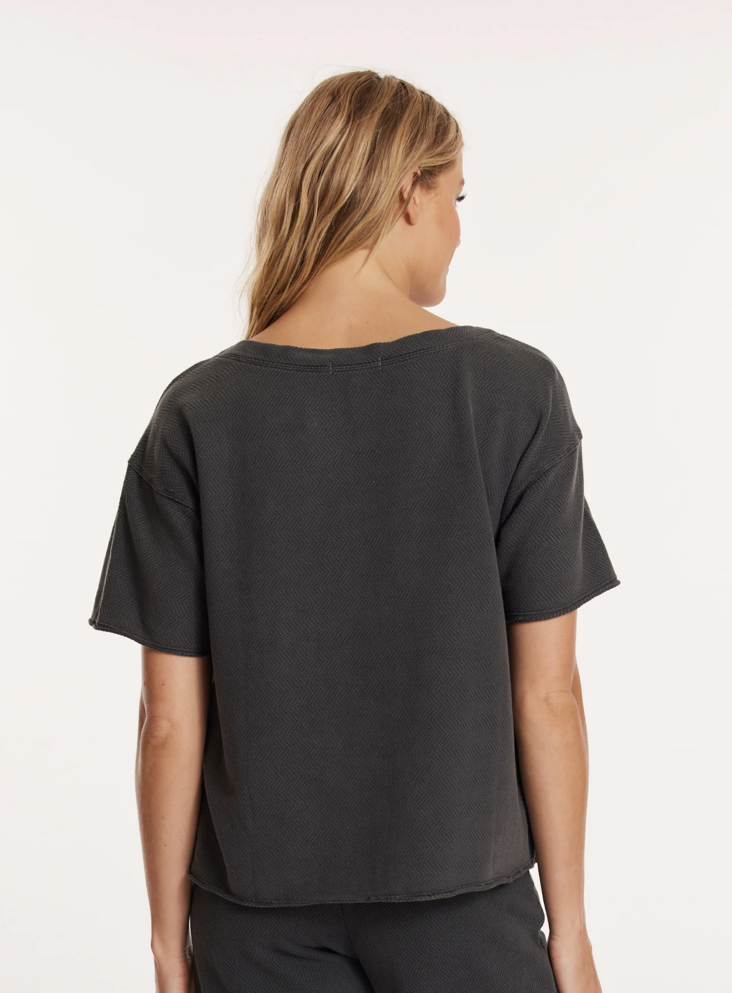 Kathy Boxy Top ~ Washed Ebony