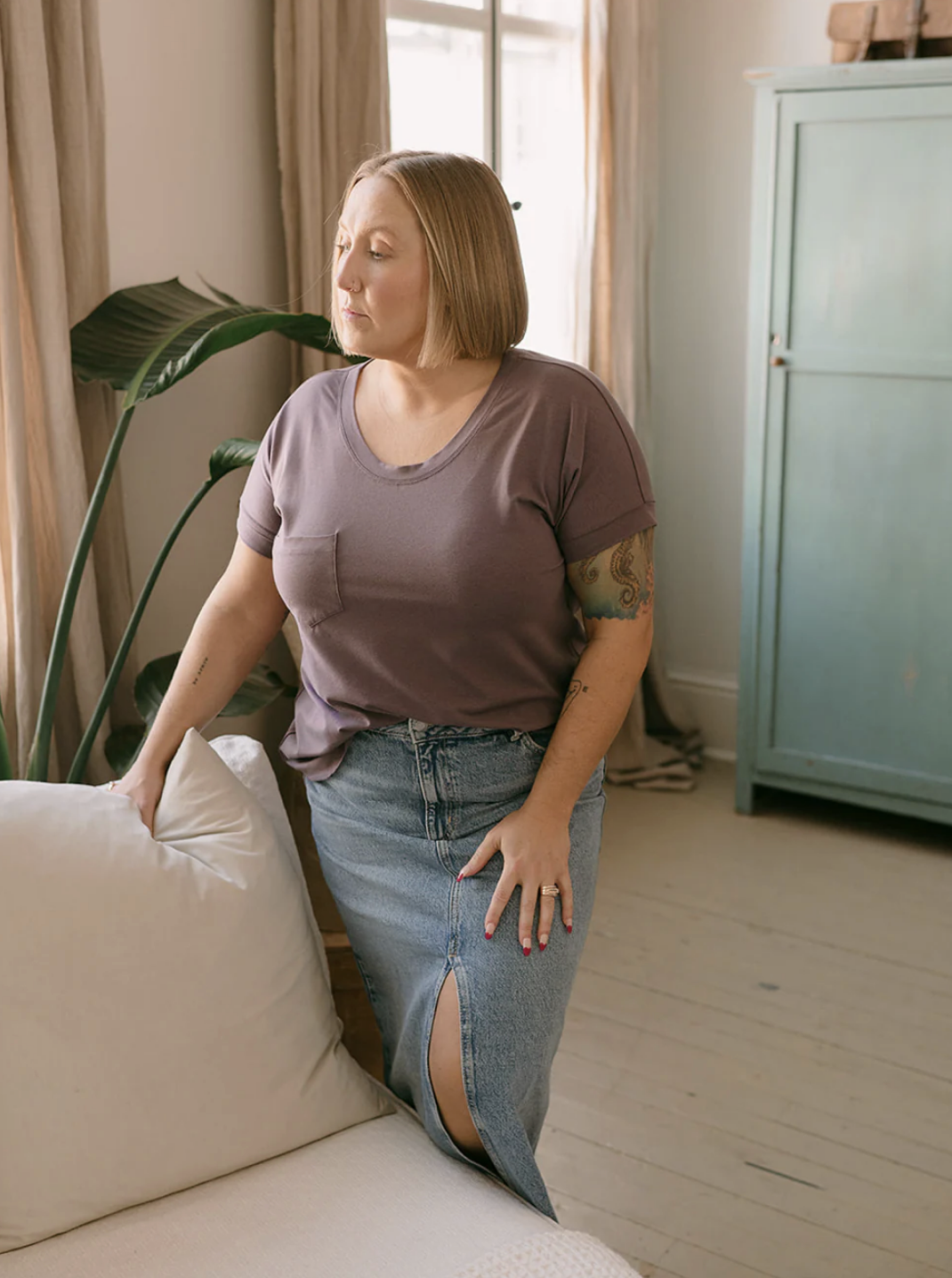 Blondie Janis Tee ~ Amethyst