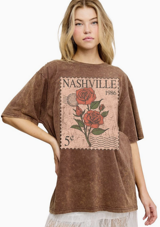 Nashville Postage Stamp Graphic Tee
