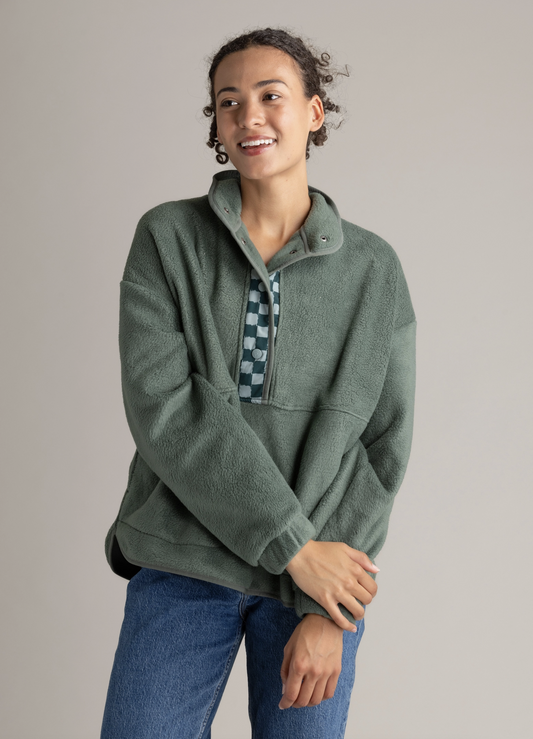 Dawn Heavy Fleece Quarter Snap Pullover