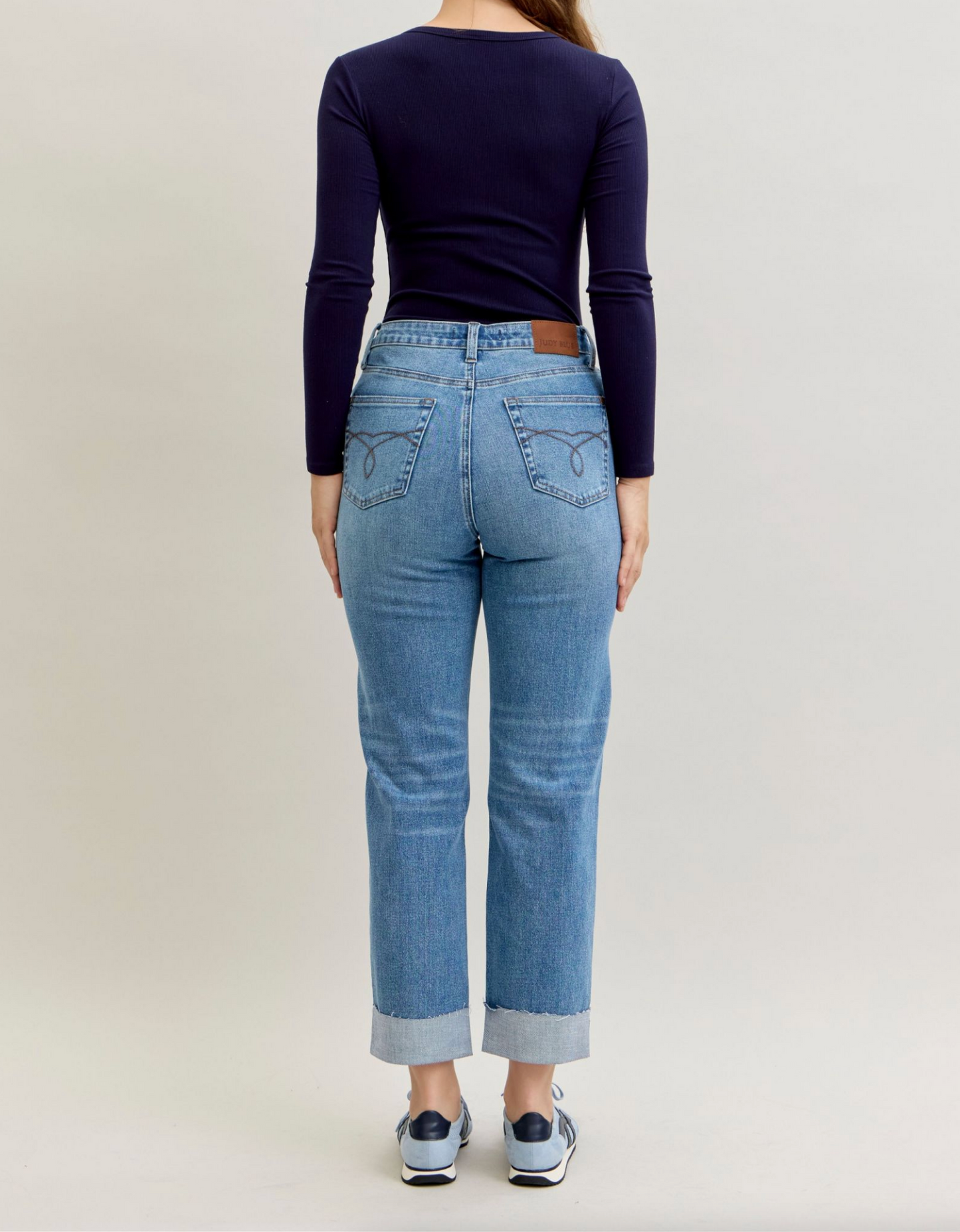 Polly Cross Front Boyfriend Jean { Reg }