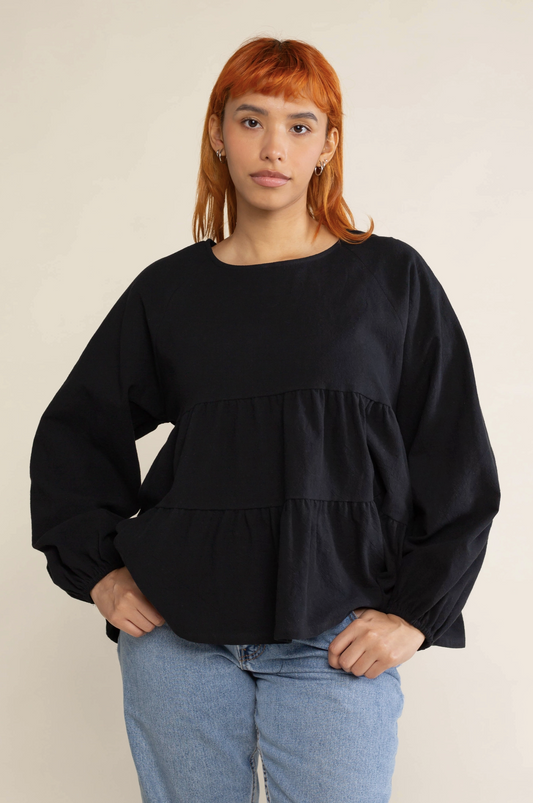 Taru Blouse ~ Black ~ S-3X