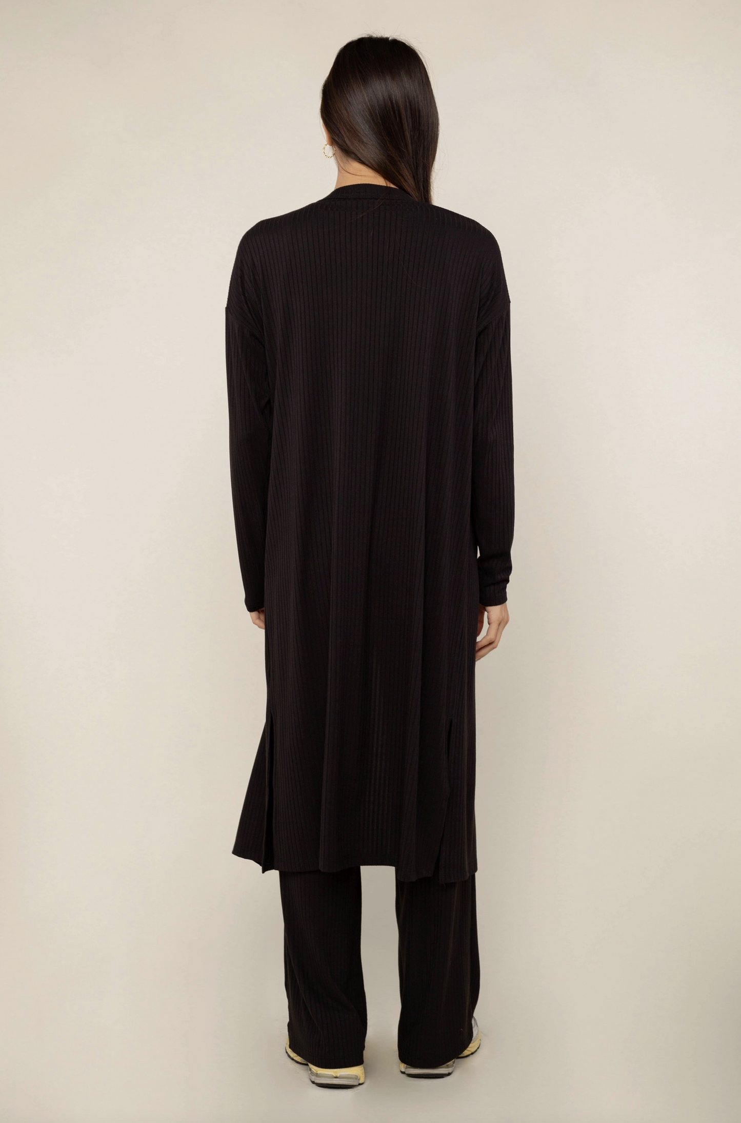 Lennon Rib Duster ~ Black