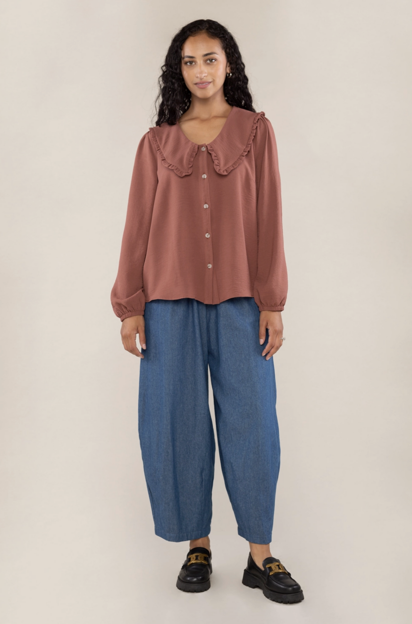 Kinslee Top ~ Auburn ~ Curve