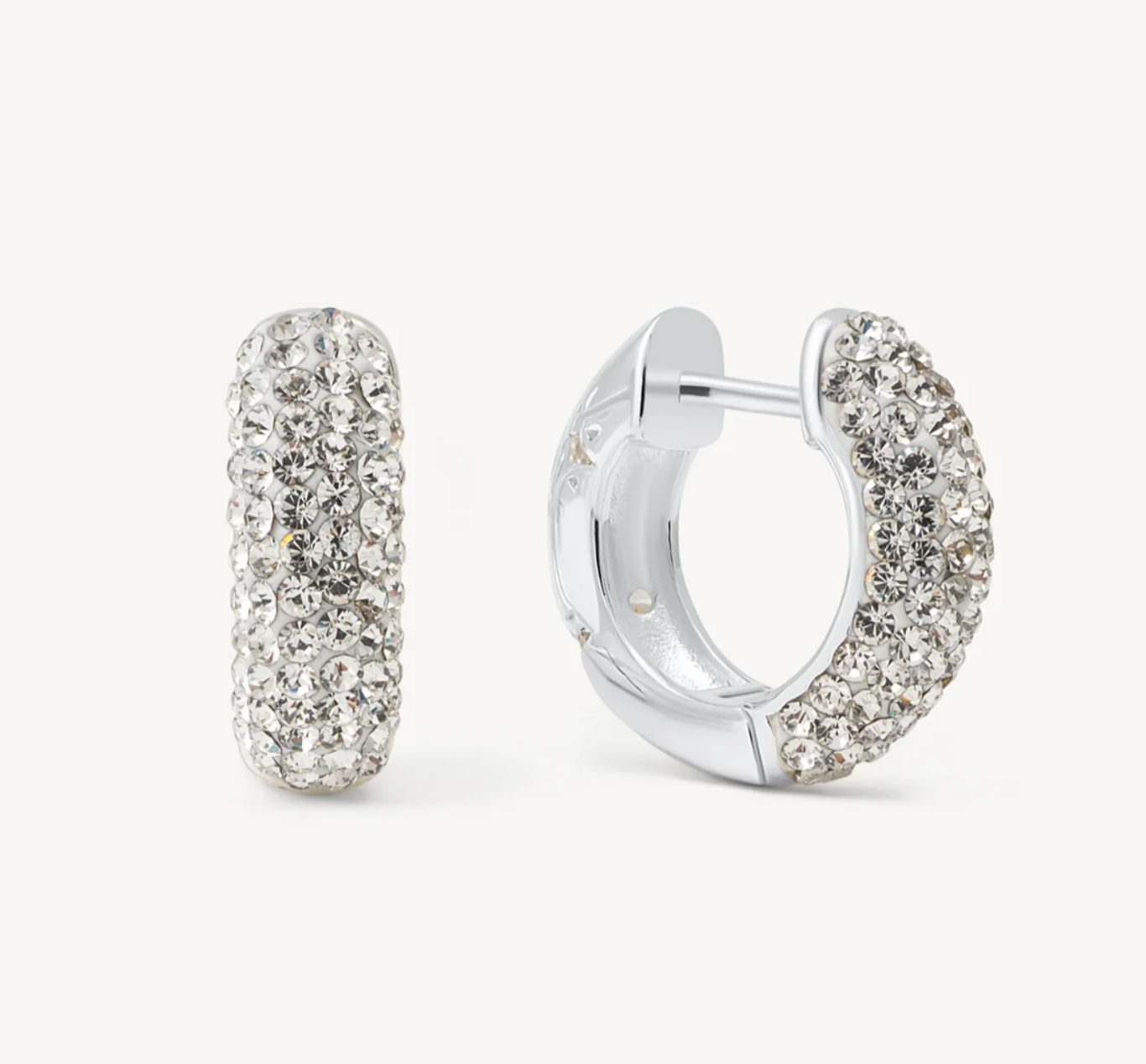 Starburst Sparkle Reversible Hoop Earrings