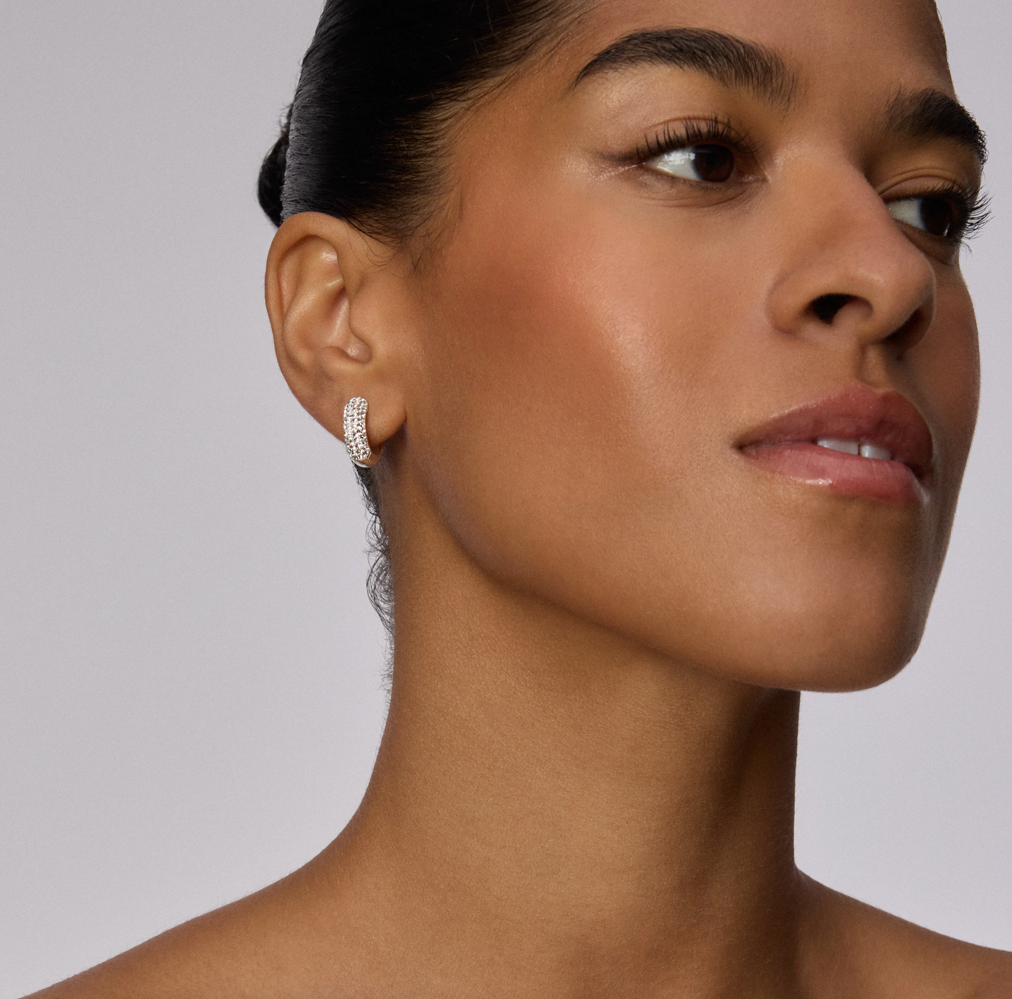 Starburst Sparkle Reversible Hoop Earrings