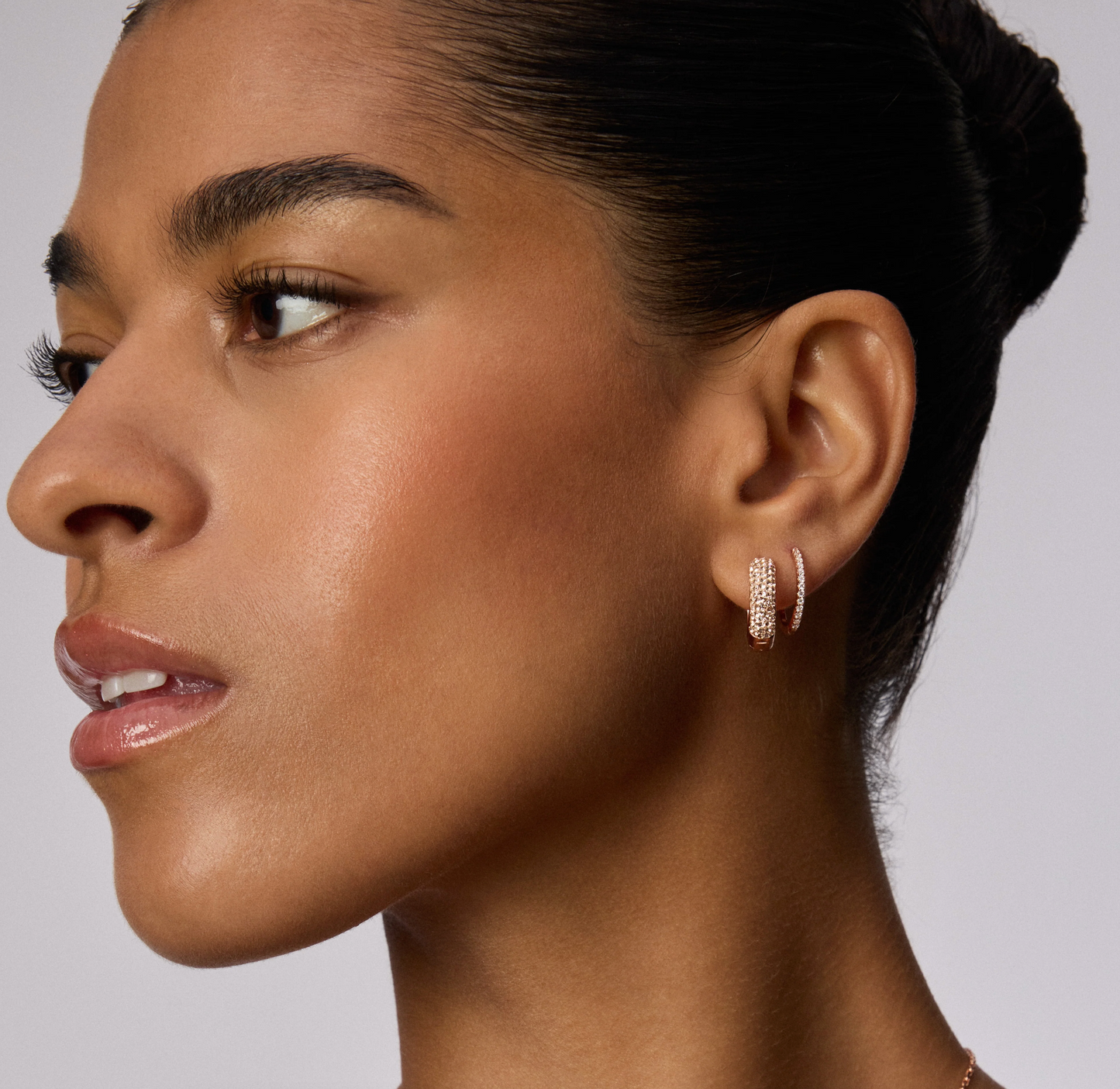Starburst Sparkle Reversible Hoop Earrings