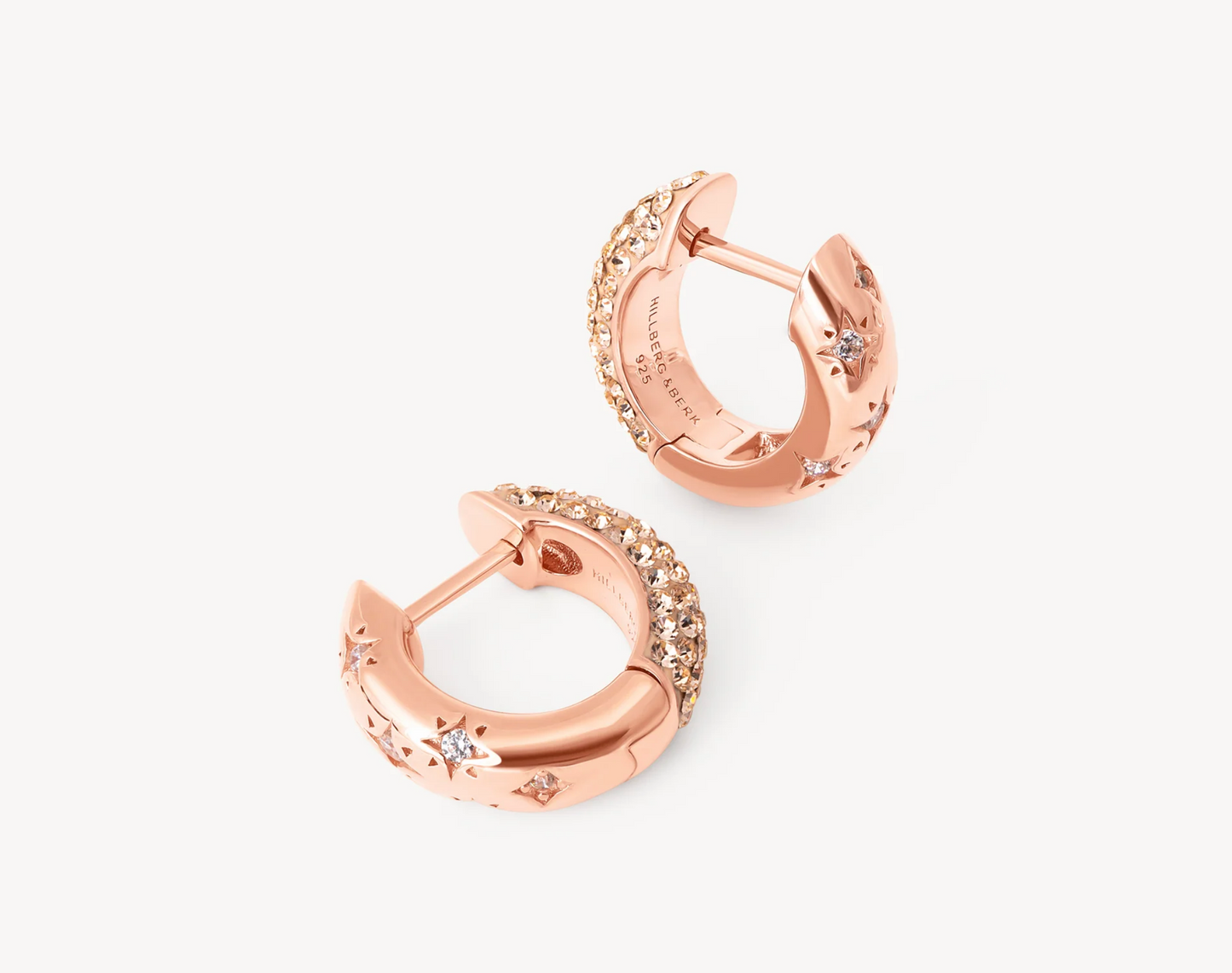 Starburst Sparkle Reversible Hoop Earrings