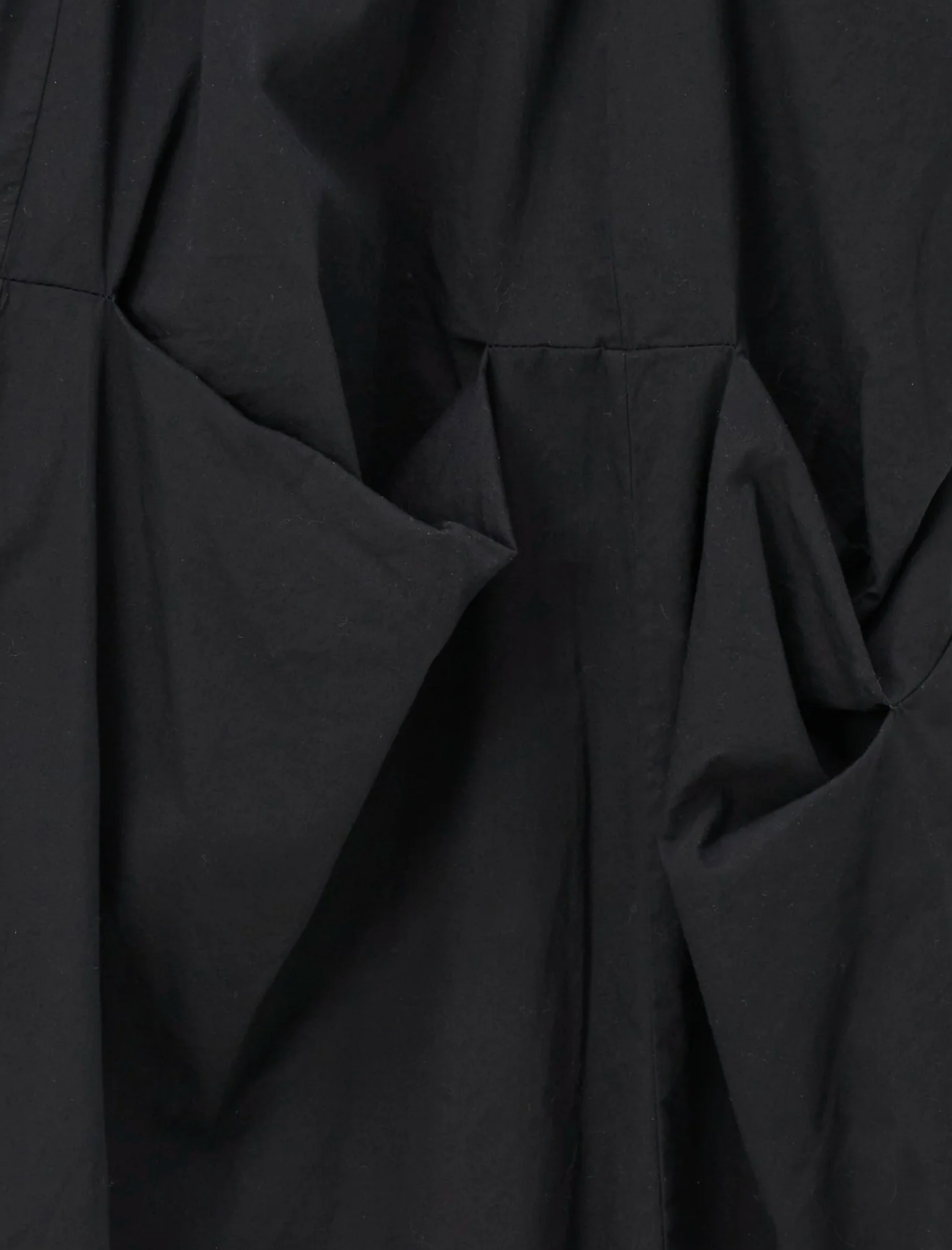 Vela Draped Balloon Skirt ~ Black